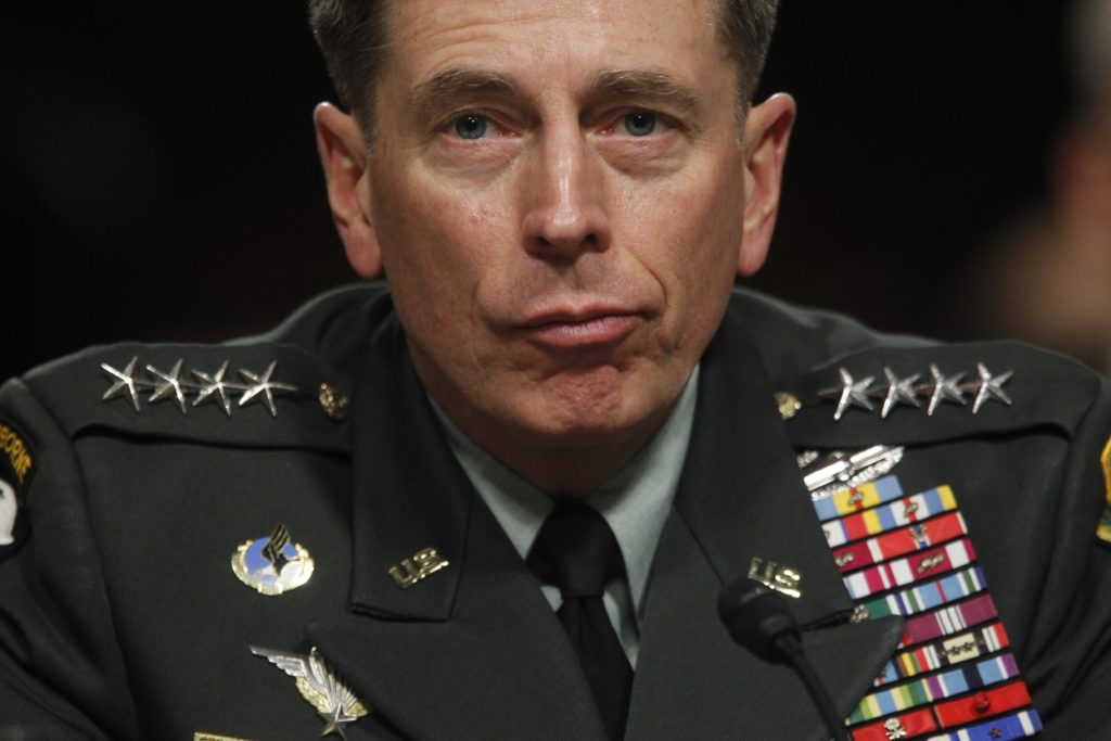 Gen. David Petraeus testifies on Capitol Hill in Washington, Tuesday, June 29, 2010, before the Senate Armed Services Committee hearing to be confirmed as President Obama's choice to take control of forces in Afghanistan. (AP Photo/Pablo Martinez Monsivais)